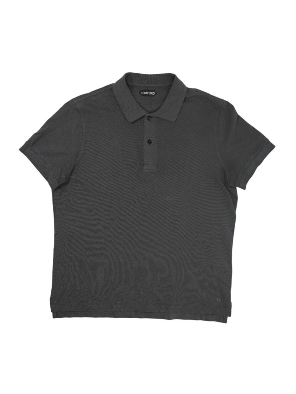 Tom Ford Short Sleeve Polo Shirt in Grey